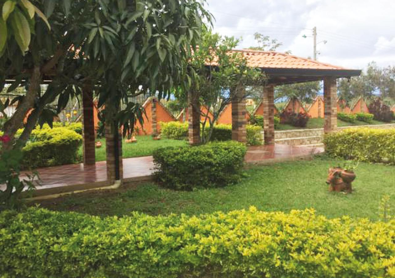 Hotel Cristo Rey Campestre Los Santos  Exteriör bild